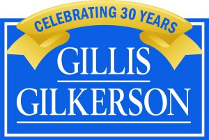 Gillis Gilkerson 30th logo (use in 2014)