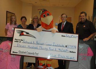 Delmarva Shorebirds Donate Over $1,100 to PRMC from Pitch Pink Night