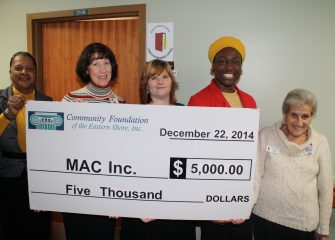MAC Receives  $5,000 Grant from Community Foundation