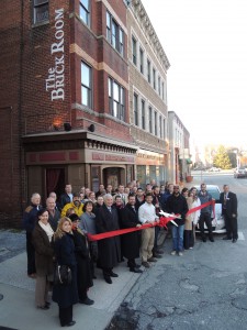 Ribbon Cutting Brick Room 031
