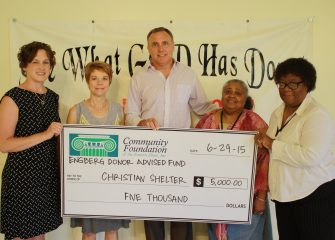 Community Foundation’s Engberg Donor Advised Fund Supports Christian Shelter