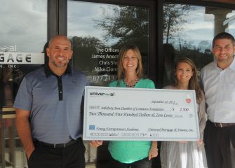 SACC’s Young Entrepreneurs Academy Receives $2,500 Donation from Universal Mortgage