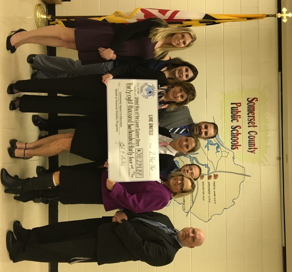 Somerset County Public Schools Raise over $38 000 for United Way SBJ