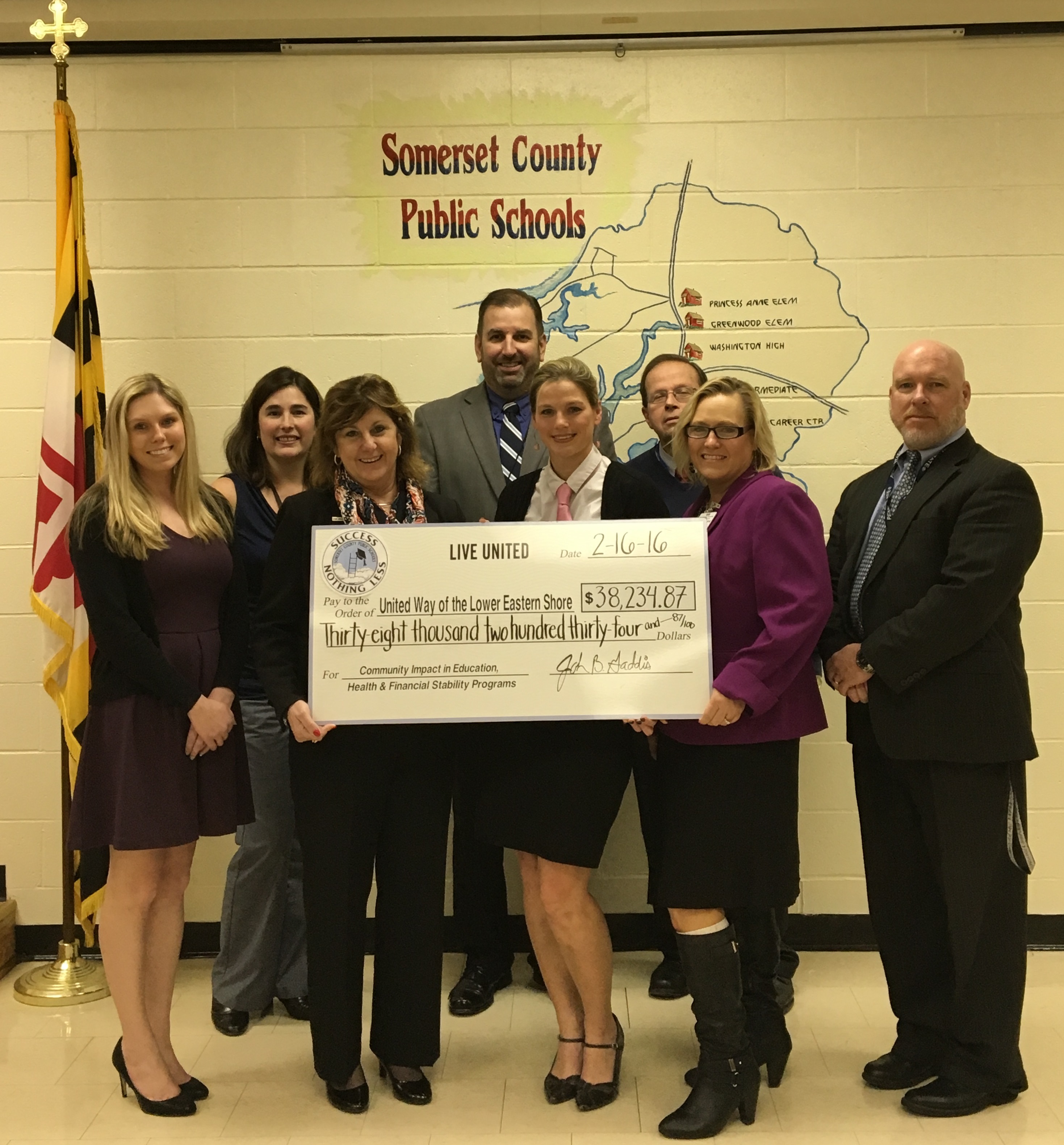 Somerset County Public Schools Raise over 38,000 for United Way SBJ