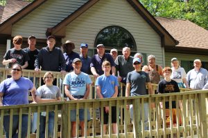 Rotary Ramp Build 5.14.16 on Mt. Herman Church Road with owner (3rd from leftback row)