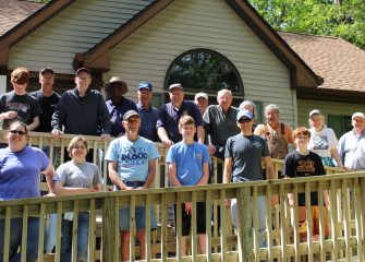 The Rotary Club of Salisbury Helps Build Wheelchair Ramp for Family in Need