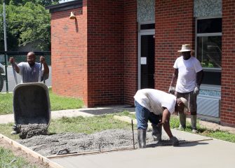 Construction Begins on Jaycees Reading Garden at East Salisbury Elementary School