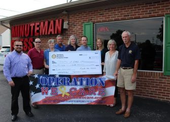 Rotary Clubs Donate $4,500 From Flags for Heroes Project