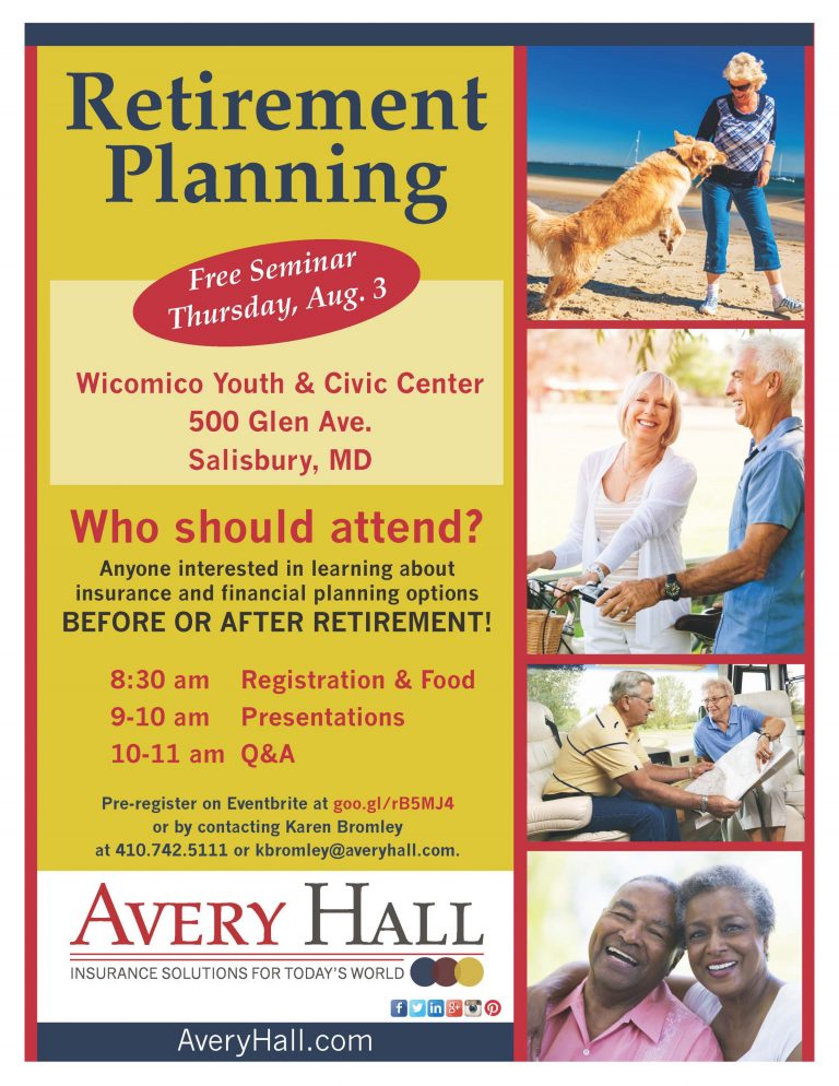 Avery W. Hall Insurance Agency, Inc. to Host Free Retirement Seminar