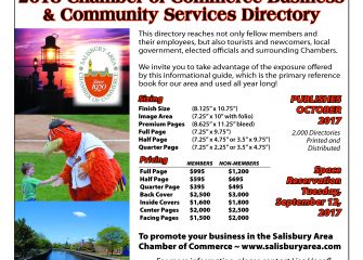 Advertise in the Salisbury Chamber’s Member Directory!