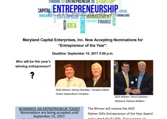 MCE’s Entrepreneur of the Year Award Nominations are Open! Deadline Sept. 15