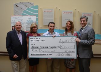 ATLANTIC GENERAL HOSPITAL FOUNDATION RECEIVES DONATION  TO CAMPAIGN FOR THE FUTURE FROM DAFA, INC. / THE FASANO FAMILY