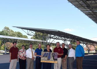 SU opens new solar parking canopy