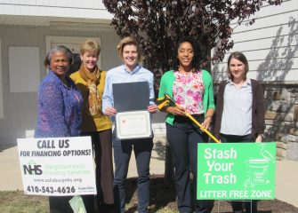 Salisbury Neighborhood Housing Services Recognized as “Litter Free Zone”
