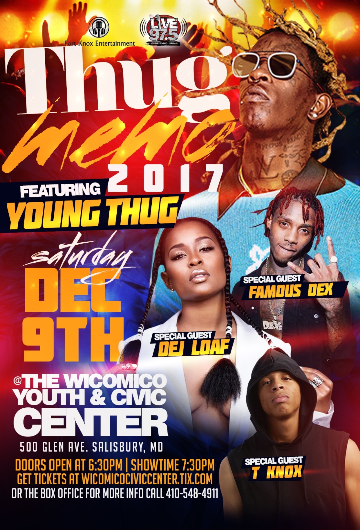 Thug Memo featuring Young Thug with special guests Famous Dex, DeJ Loaf
