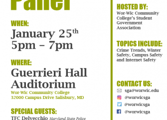 Wor-Wic Community College’s Student Government Association Safety Forum