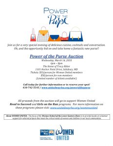 Power of the Purse invitation