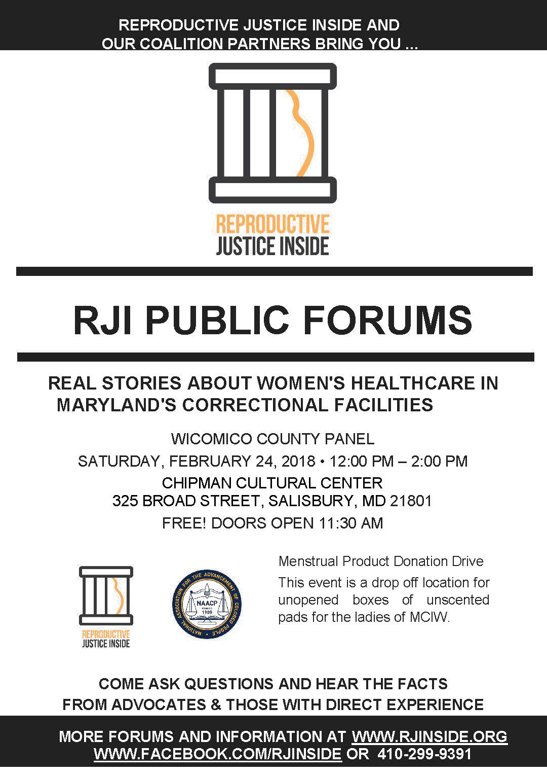 REAL STORIES ABOUT WOMEN'S HEALTHCARE IN MARYLAND'S CORRECTIONAL