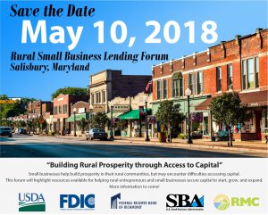 Save the Date - Rural Small Business Lending Forum_JPEG