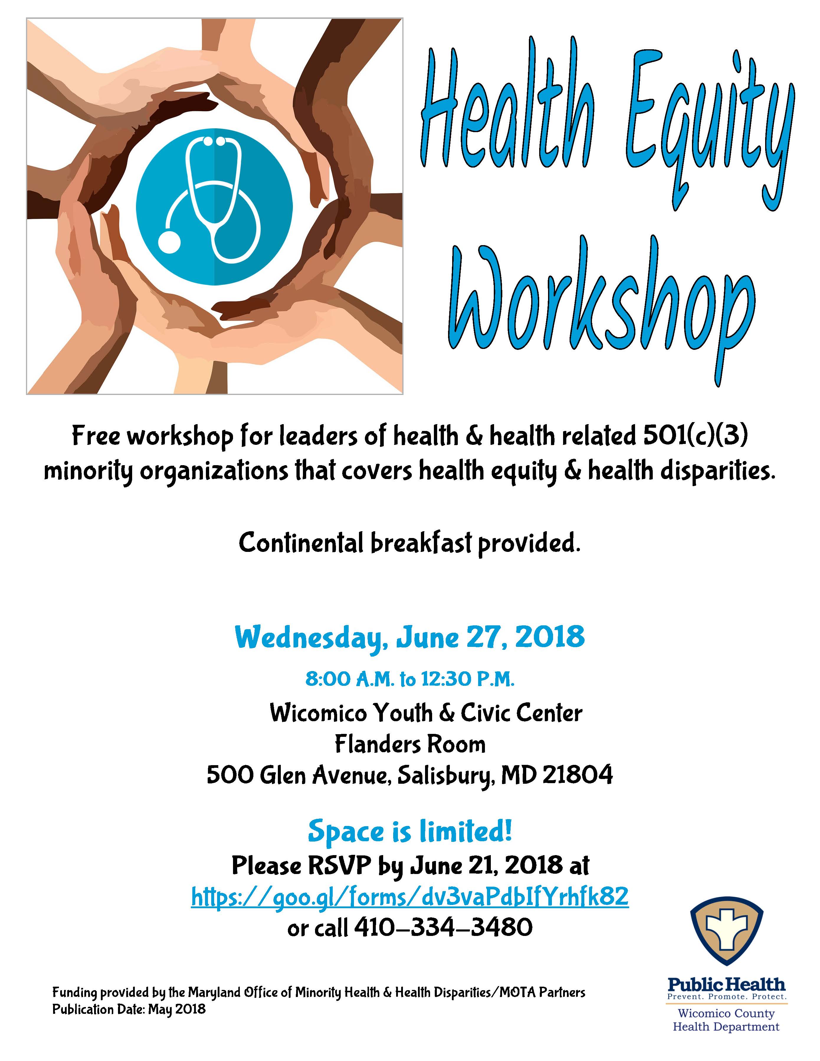 2018.05 Health Equity Workshop Flyer | Delmarva Business Directory