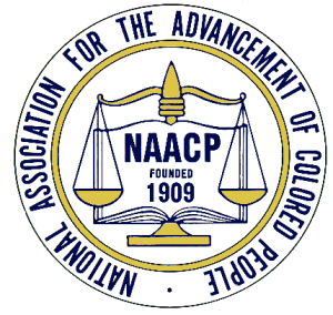 Blue and Yellow NAACP Logo