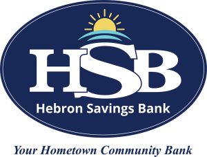 Hebron Savings Bank logo with a sun