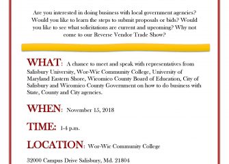Wor-Wic to Host “Reverse Trade Show”