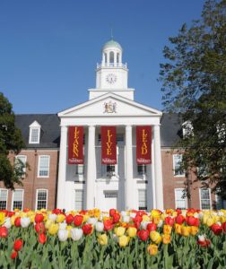 Exterior of Holloway Hall from Salisbury University