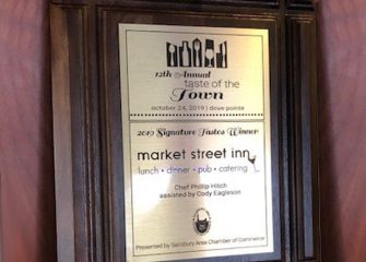 Market Street Inn Receives 12th Annual Taste of the Town Award