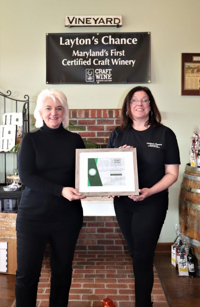 Layton’s Chance KicksOff ‘Maryland Wine Month’ With Certification as