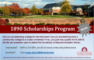 1890 Scholarships Program Ad