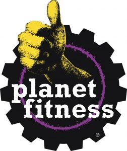 Gear icon with a thumbs up for the Planet Fitness logo