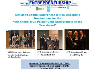 Entrepreneur of the Year Award – Maryland Capital Enterprises