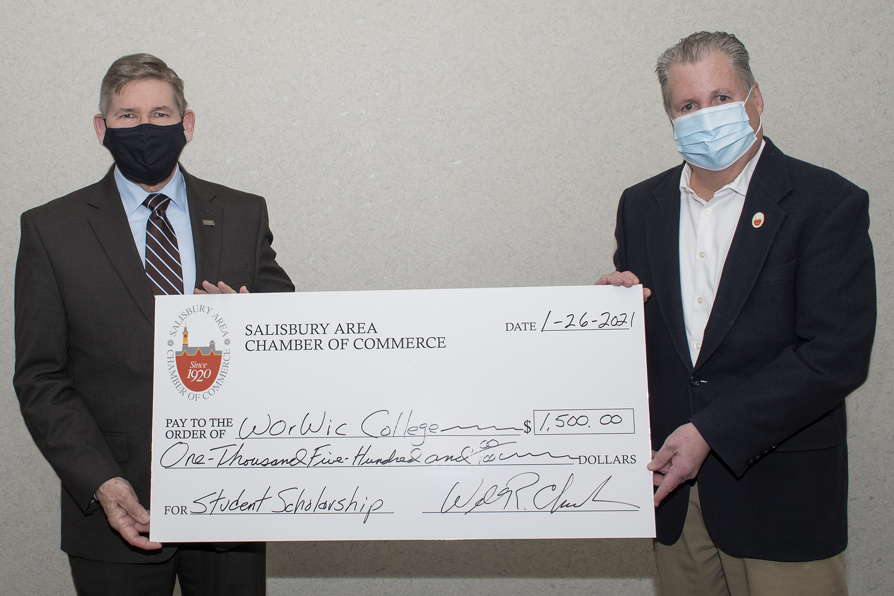 Salisbury Area Chamber of Commerce Funds Scholarship at Wor-Wic - SBJ