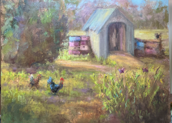 Lower Shore Land Trust to Raffle Off Original Oil Painting During Garden Tour