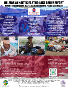 Delmarva Haiti Earthquake Relief Effort2