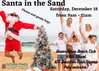 Ocean Pines Chamber of Commerce Hosts Santa in the Sand