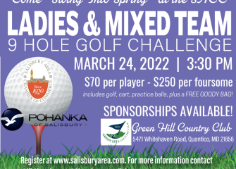 Salisbury Area Chamber of Commerce to Host 3rd Annual Ladies & Mixed Team 9 Hole Golf Challenge