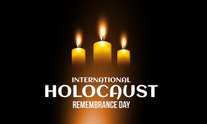 International Holocaust Remembrance Day Candle Lighting Vector B