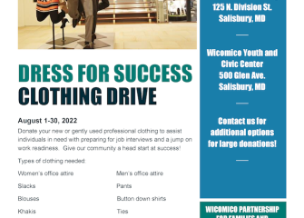 Local Management Board to Hold Dress for Success Clothing Drive 