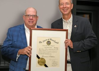 Former SU President Charles Wight Receives Citation From Governor Hogan