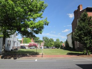 lot of land surrounded by homes