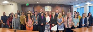 the newly sworn in CASA volunteer advocates, and the Honorable Judge Sarbanes, County Administrative Judge; the Honorable Judge Beckstead, Chief Judge; the Honorable Judge Maciarello, Associate Judge; the Honorable Judge Dean, Associate Judge; and the Honorable Magistrate Marvel
