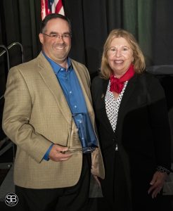 Bill Pettitt of Orsted, Environmental Service Award winner, and Senator Mary Beth Carozza