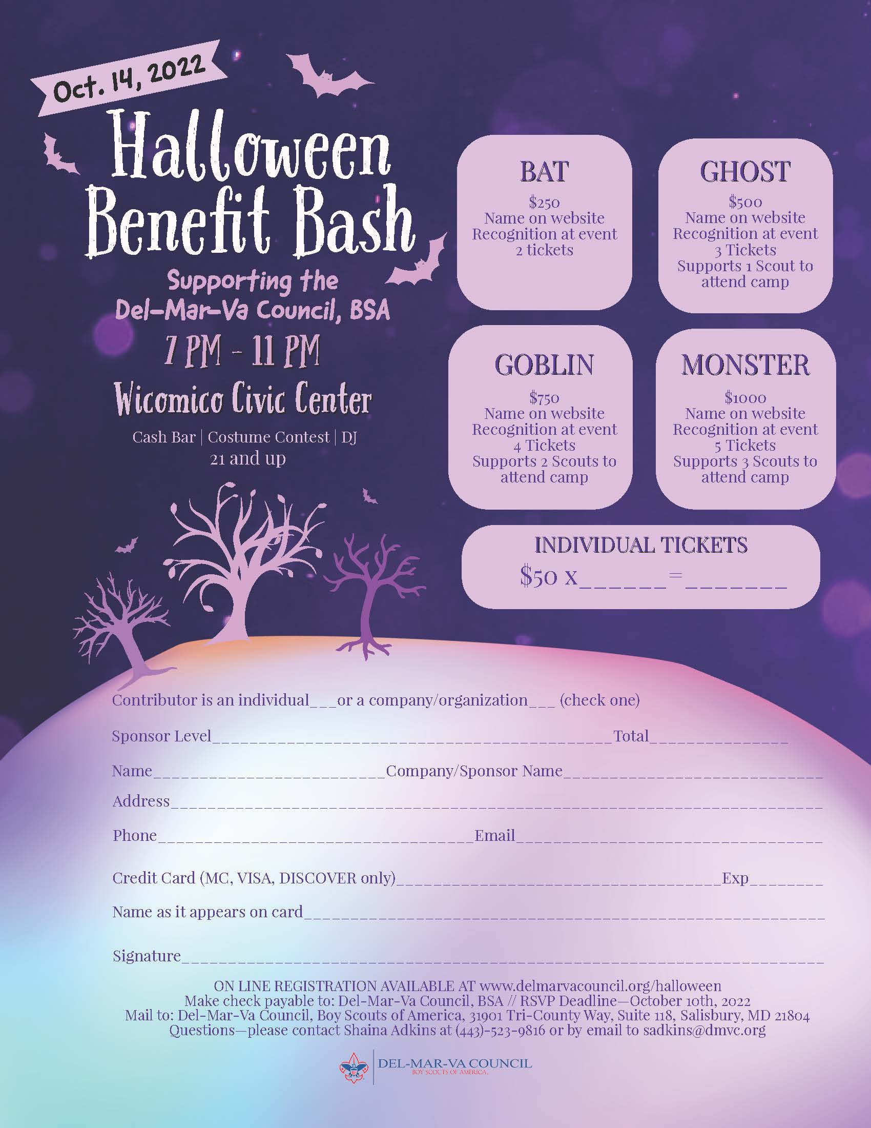 Del Mar Va Council Presents Halloween Benefit Bash Sbj