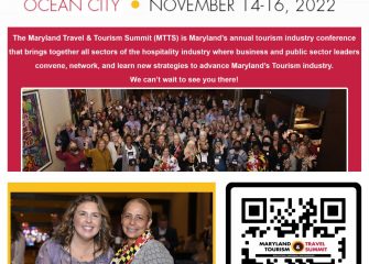 Maryland Tourism Travel Summit | Registration Closes November 2nd!