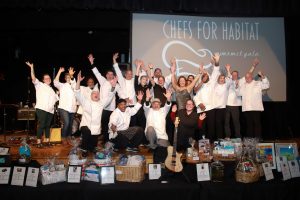 groups of chefs on stage
