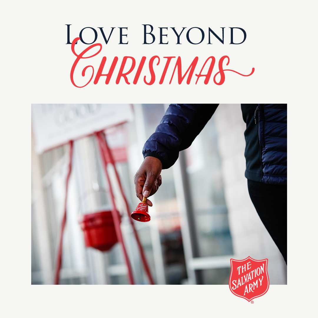 Bell ornament ribbon Love Beyond - The Salvation Army Trade Central