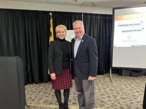 Mary Kane, President, Maryland Chamber of Commerce and Bill Chambers, President CEO Salisbury Area Chamber of Commerce
