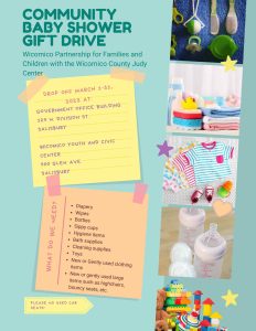 wicomico county community baby shower gift drive